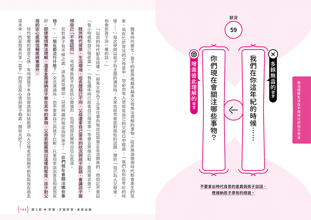 親子關係，從改變說話方式開始 8種常見的教養難題、92個減少衝突的實用句型